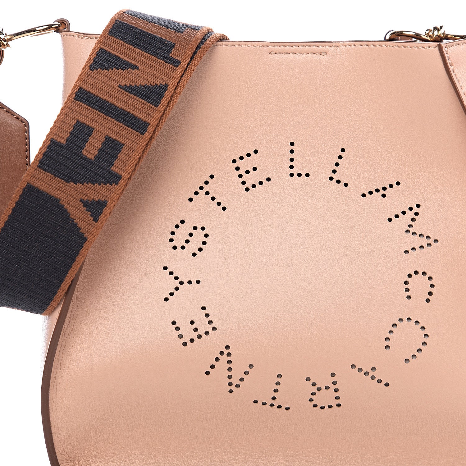 Stella McCartney Eco Alter Nappa Perforated Logo Mini Crossbody Blush Pink 6 of 8