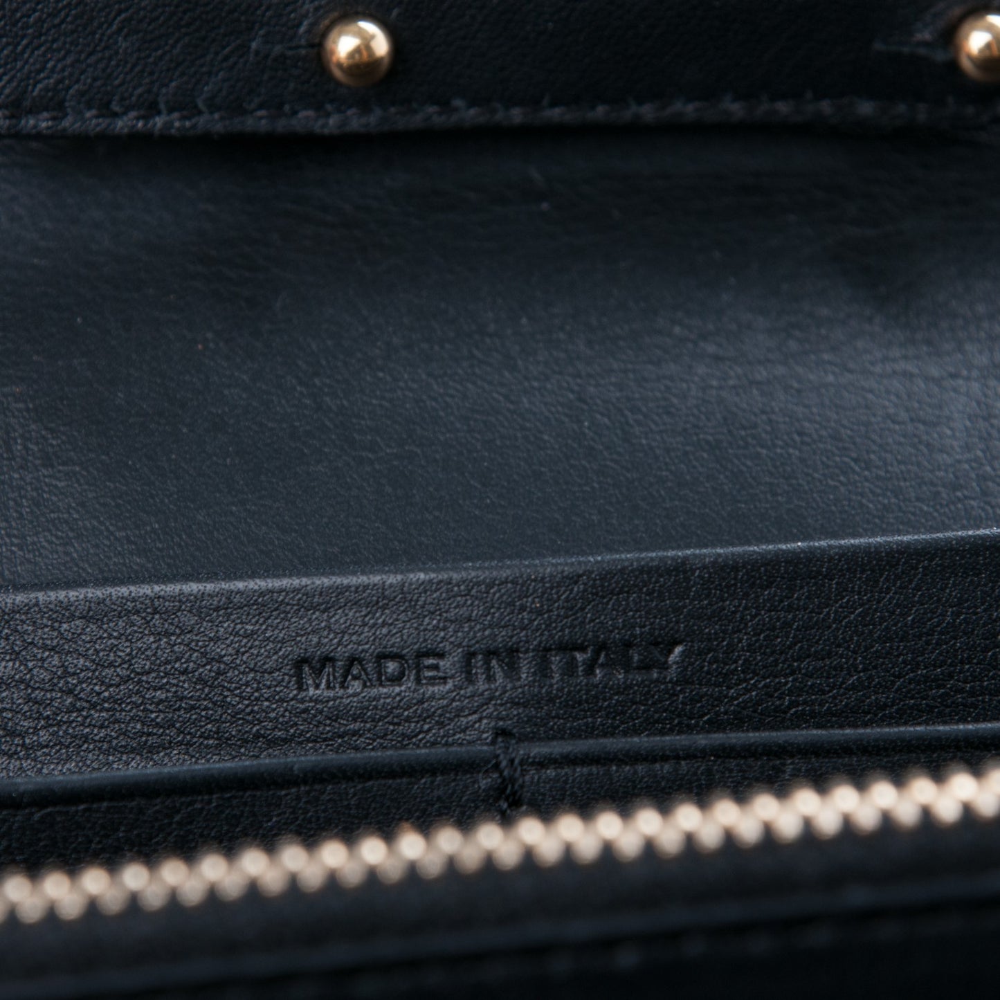 Calfskin Classic Y Chain Wallet Black