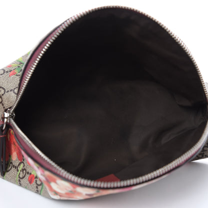 Gucci GG Supreme Monogram Blooms Large Pouch Cosmetic Case Beige Multicolor Dry Rose 5 of 10