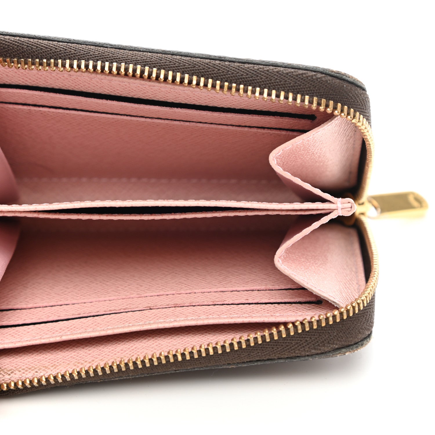 Louis Vuitton Damier Ebene Zippy Coin Purse Rose Ballerine 5 of 8