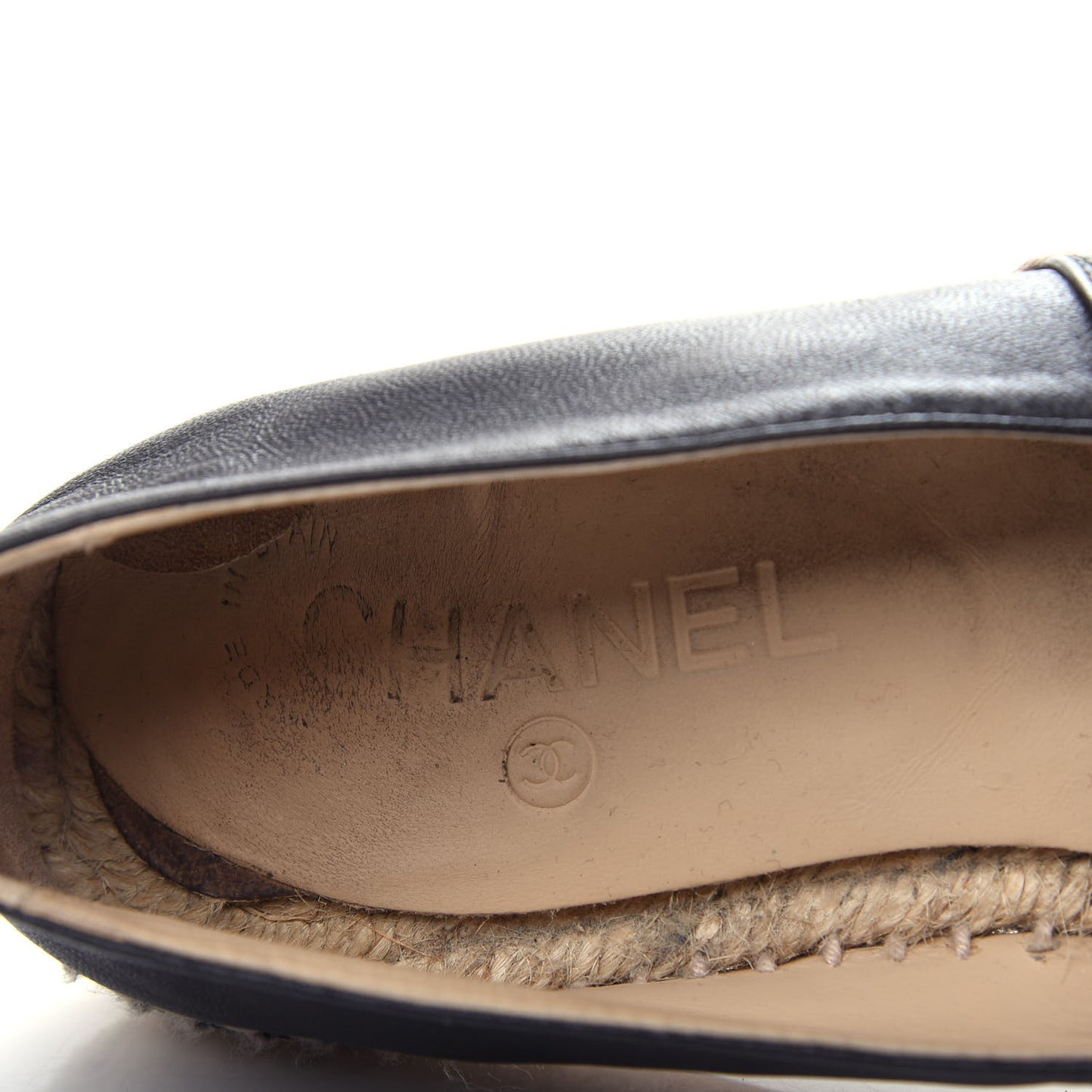 Lambskin CC Espadrilles 37 Black