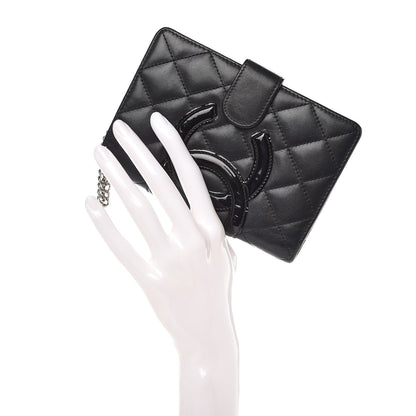 Chanel Calfskin Cambon Zipped Pocket Wallet Black 2 of 9