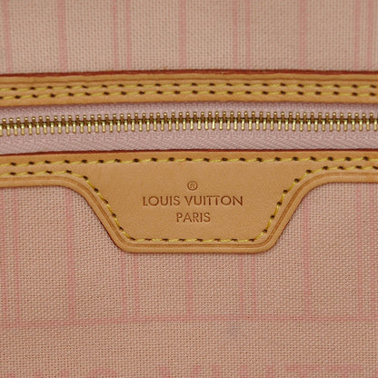 Louis Vuitton Damier Azur Neo Neverfull MM Rose Ballerine 7 of 7