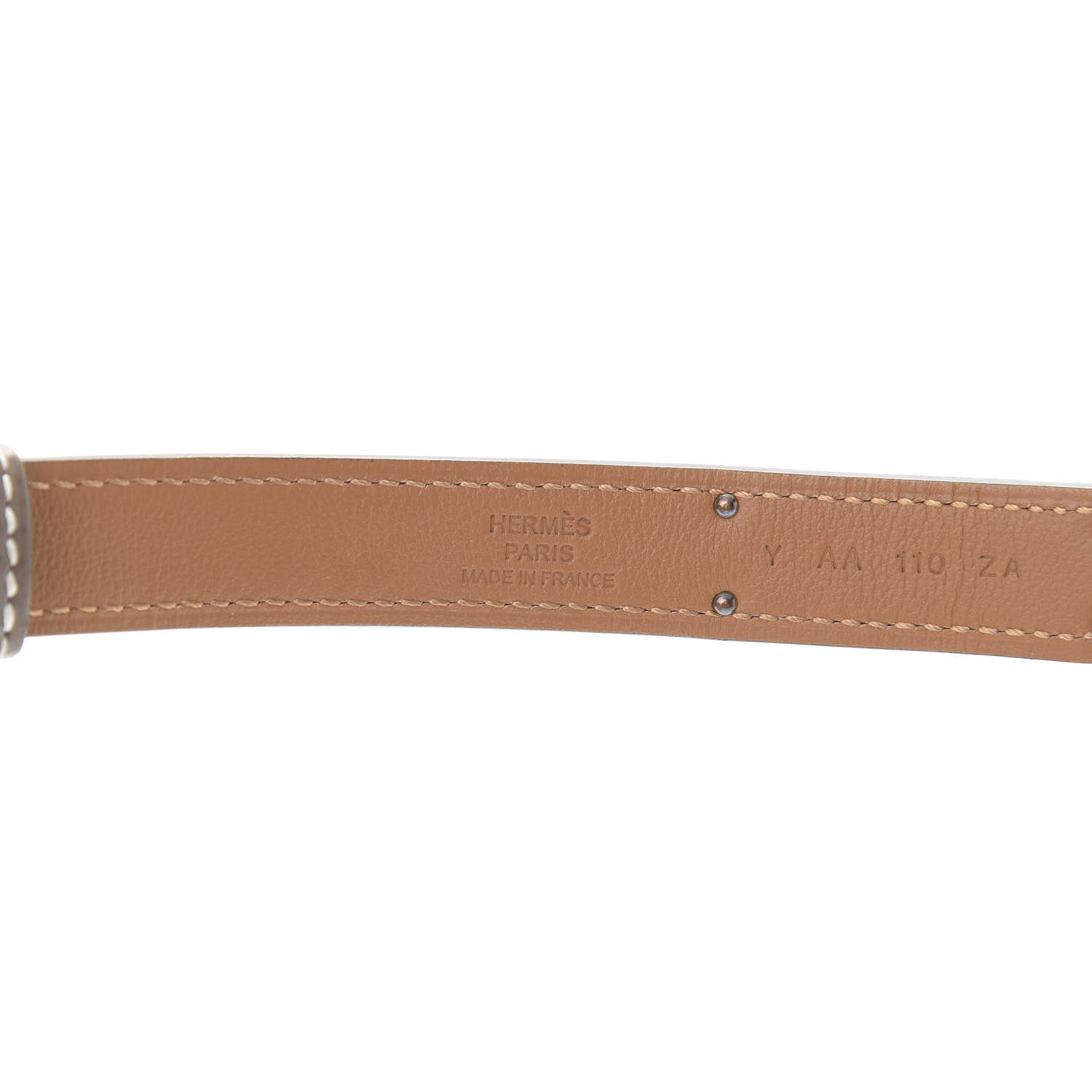 Hermes Epsom Kelly Belt Etoupe 3 of 5