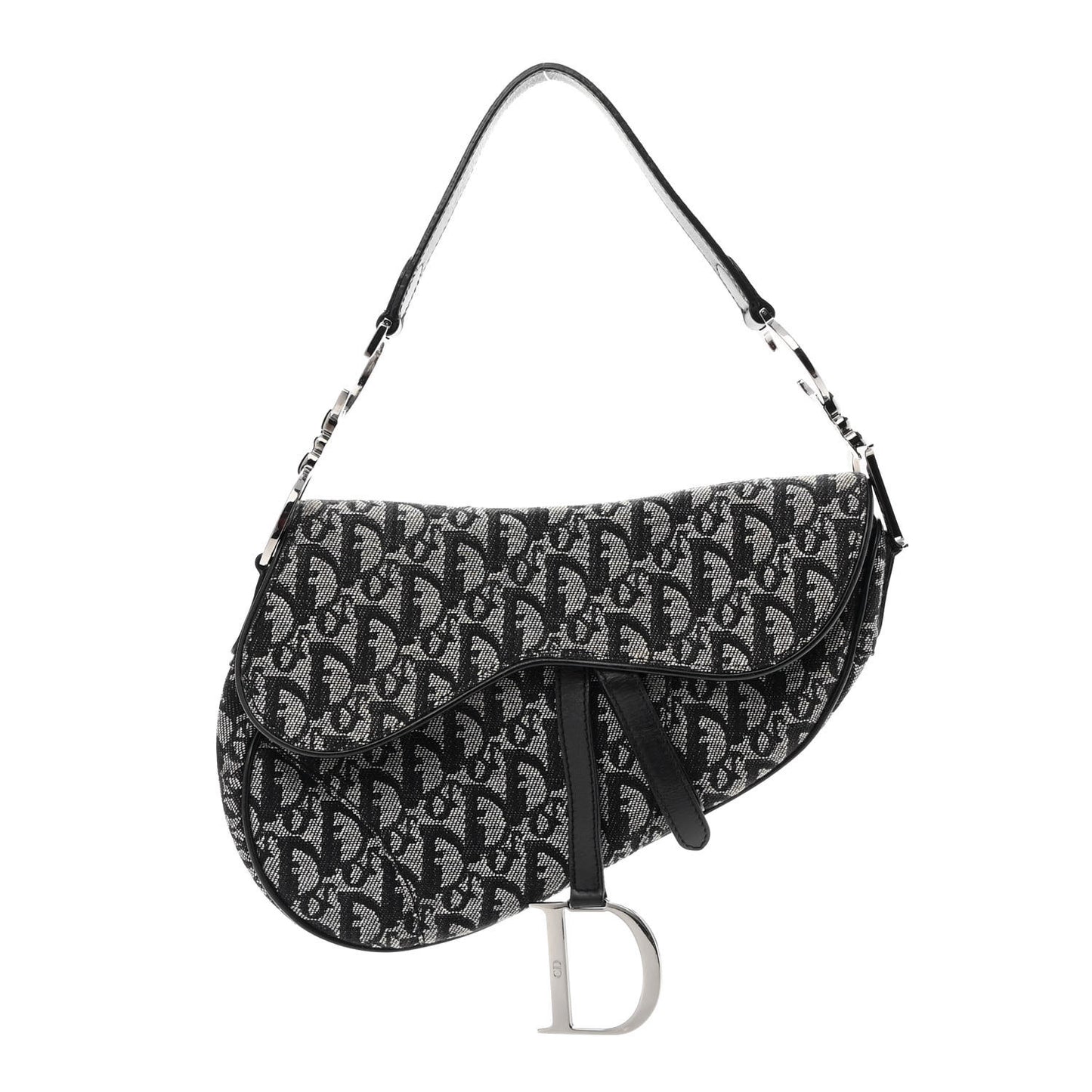 Monogram Saddle Bag Black