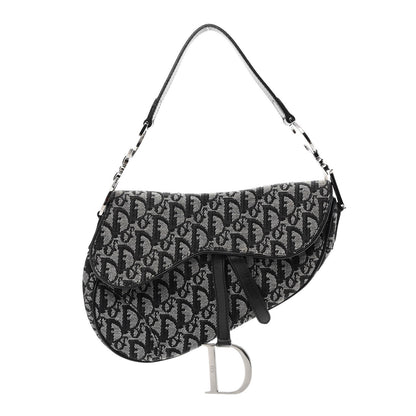 Christian Dior Monogram Saddle Bag Black 1 of 9
