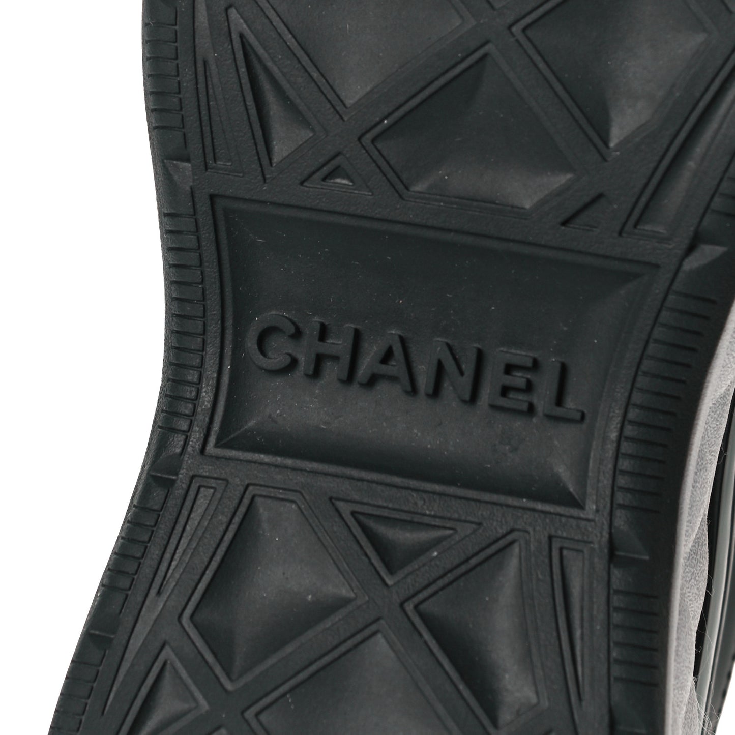 Velvet Calfskin Mixed Fibers CC Sneakers 36 Black