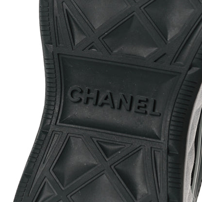 Chanel Velvet Calfskin Mixed Fibers CC Sneakers 36 Black 9 of 9
