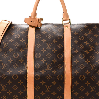 Louis Vuitton Monogram Keepall Bandouliere 55 7 of 9