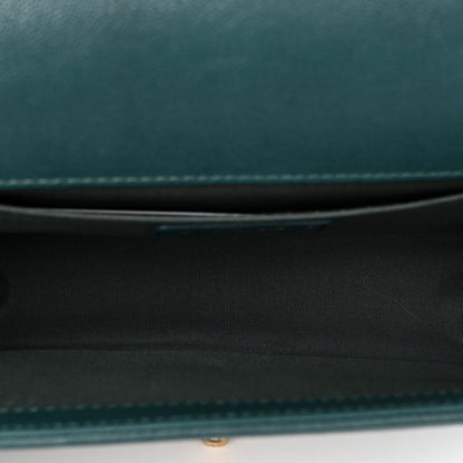 Chanel Caviar Quilted Medium Boy Flap Dark Green 5 of 10