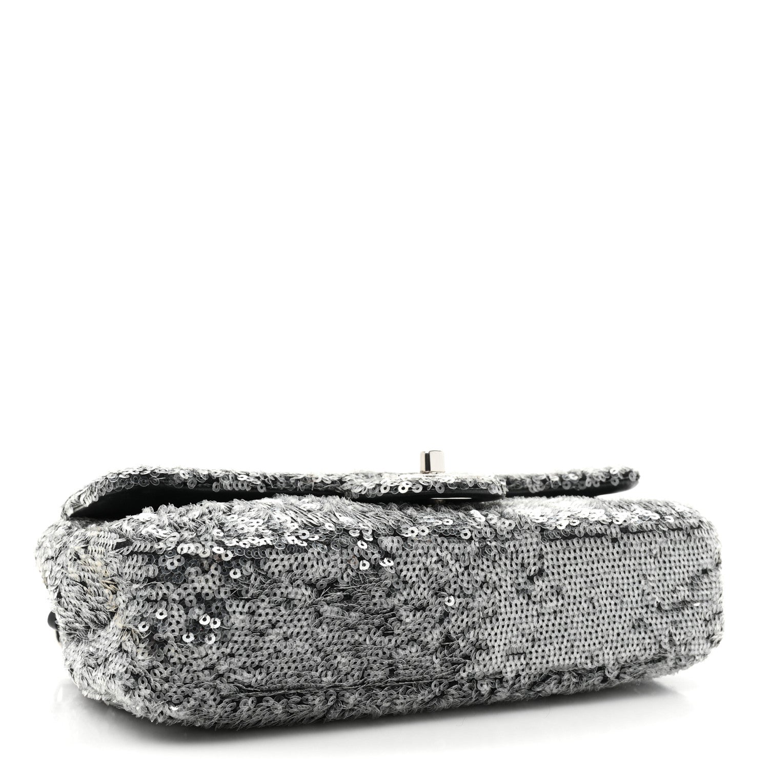 Chanel Sequin Small Single Flap Silver 4 of 9