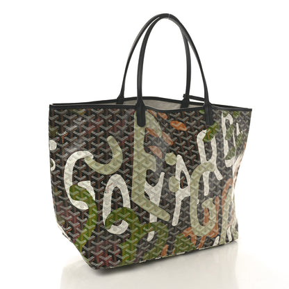 Goyard Goyardine Saint Louis Lettres Camouflage PM Black Green 4 of 11