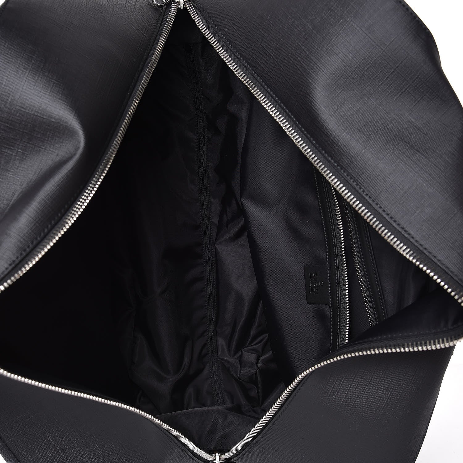 Gucci Soft GG Supreme Monogram Web Carry On Duffle With Wheels Black Grey 7 of 9