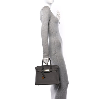 Hermes Togo BIRKIN 30 Etain 2 of 11