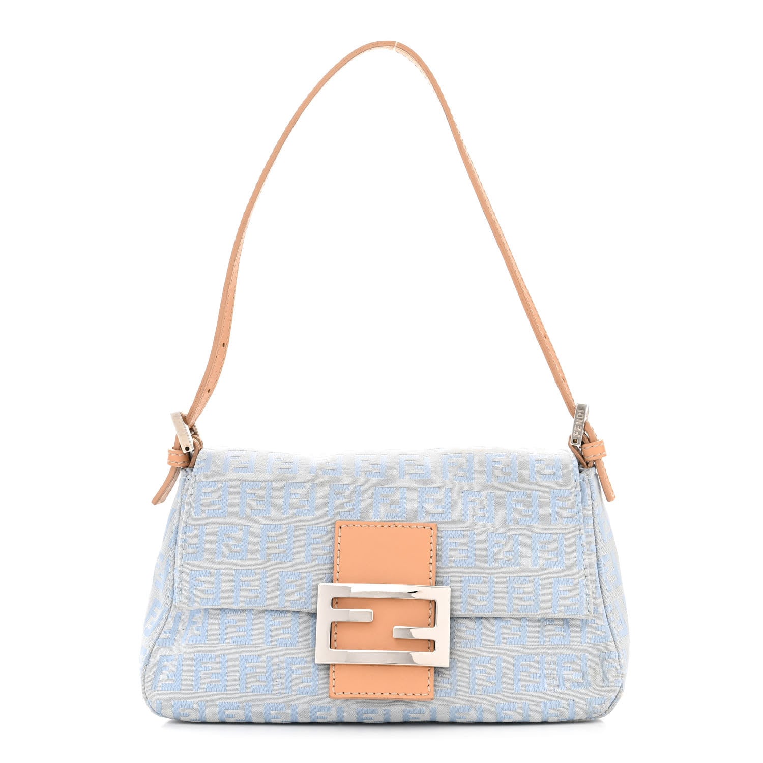 Fendi Zucchino Mini Mama Baguette Blue 1 of 9