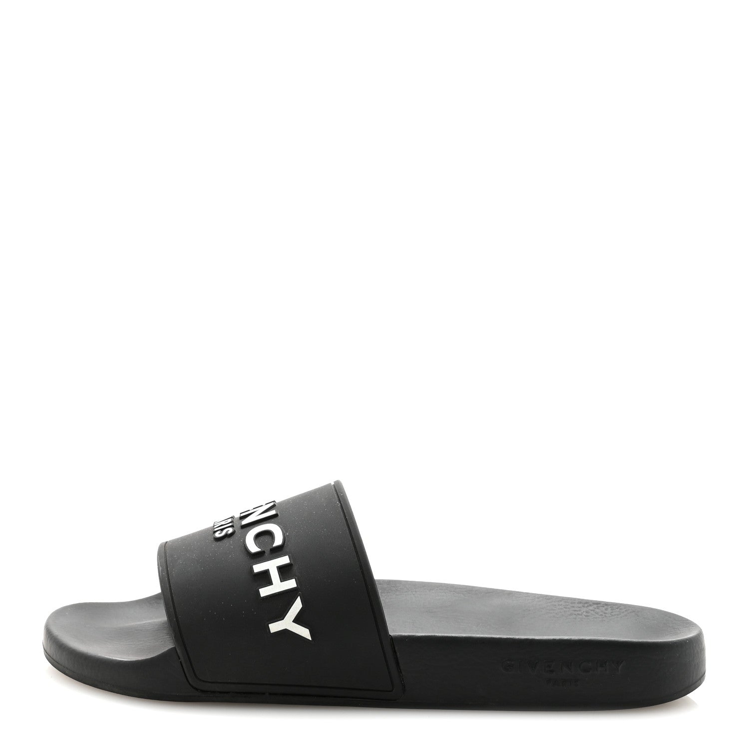 Givenchy Rubber Logo Pool Slide Sandals 41 Black 2 of 16