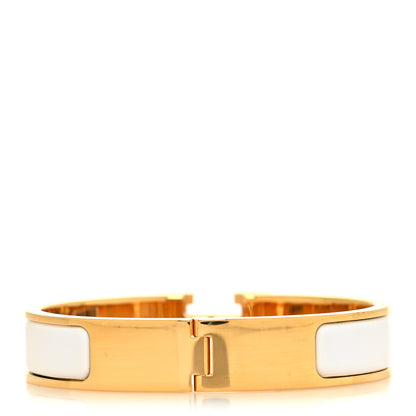Hermes Enamel Narrow Clic Clac H Bracelet PM White 3 of 5
