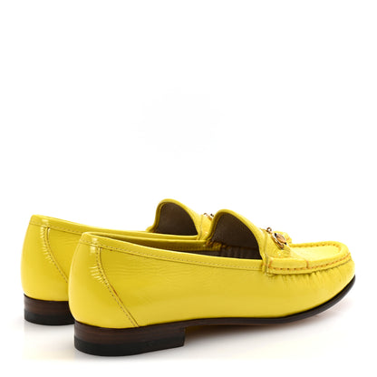 Gucci Vernice Naplack Womens 1953 Horsebit Loafers 36.5 Acid Lime 5 of 9
