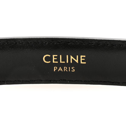 Celine Box Calfskin Small 18mm Triomphe 80 32 Belt Black 5 of 6