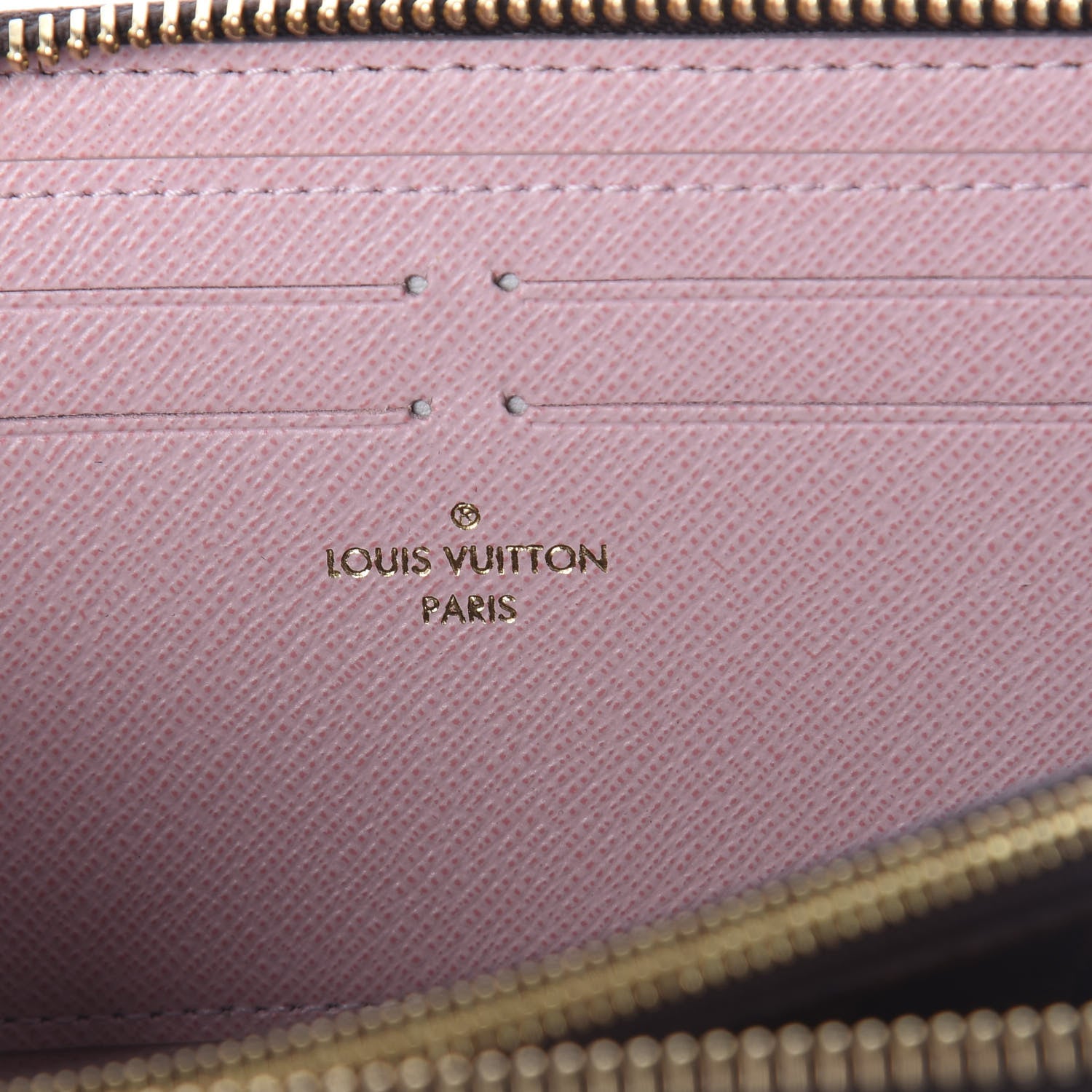 Louis Vuitton Damier Ebene Clemence Wallet Rose Ballerine 6 of 6