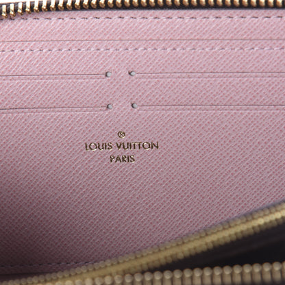 Louis Vuitton Damier Ebene Clemence Wallet Rose Ballerine 6 of 6
