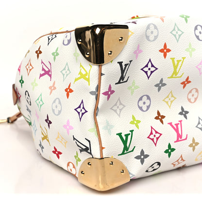 Louis Vuitton Monogram Multicolor Speedy 30 White 8 of 9