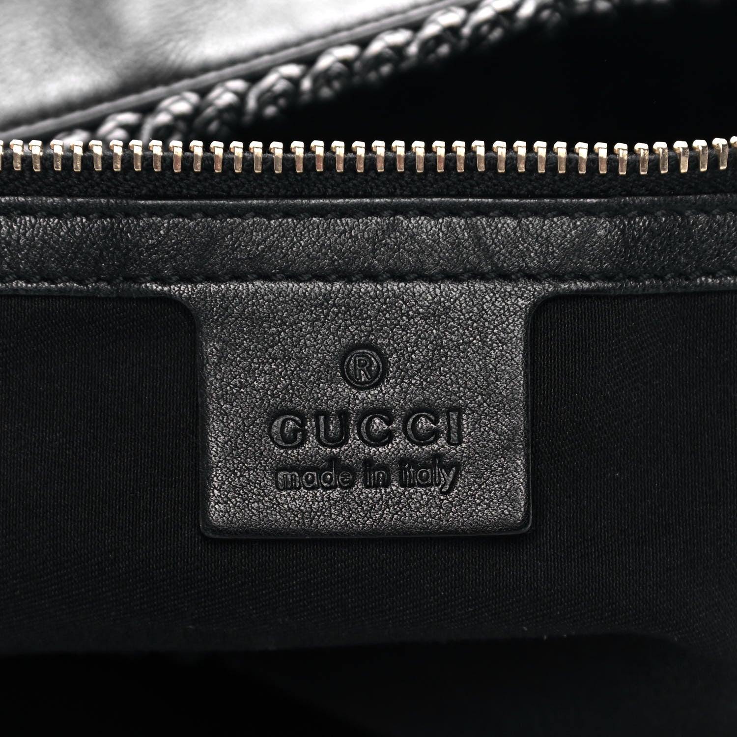 Gucci Calfskin Large Horsebit Chain Hobo Black 6 of 9