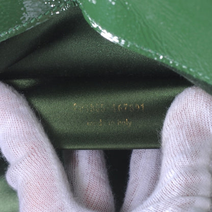 Saint Laurent Patent Belle de Jour Clutch Green 5 of 5