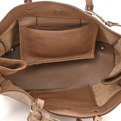 Balenciaga Veau Papier A6 Zip Around Tote Castagna 5 of 15