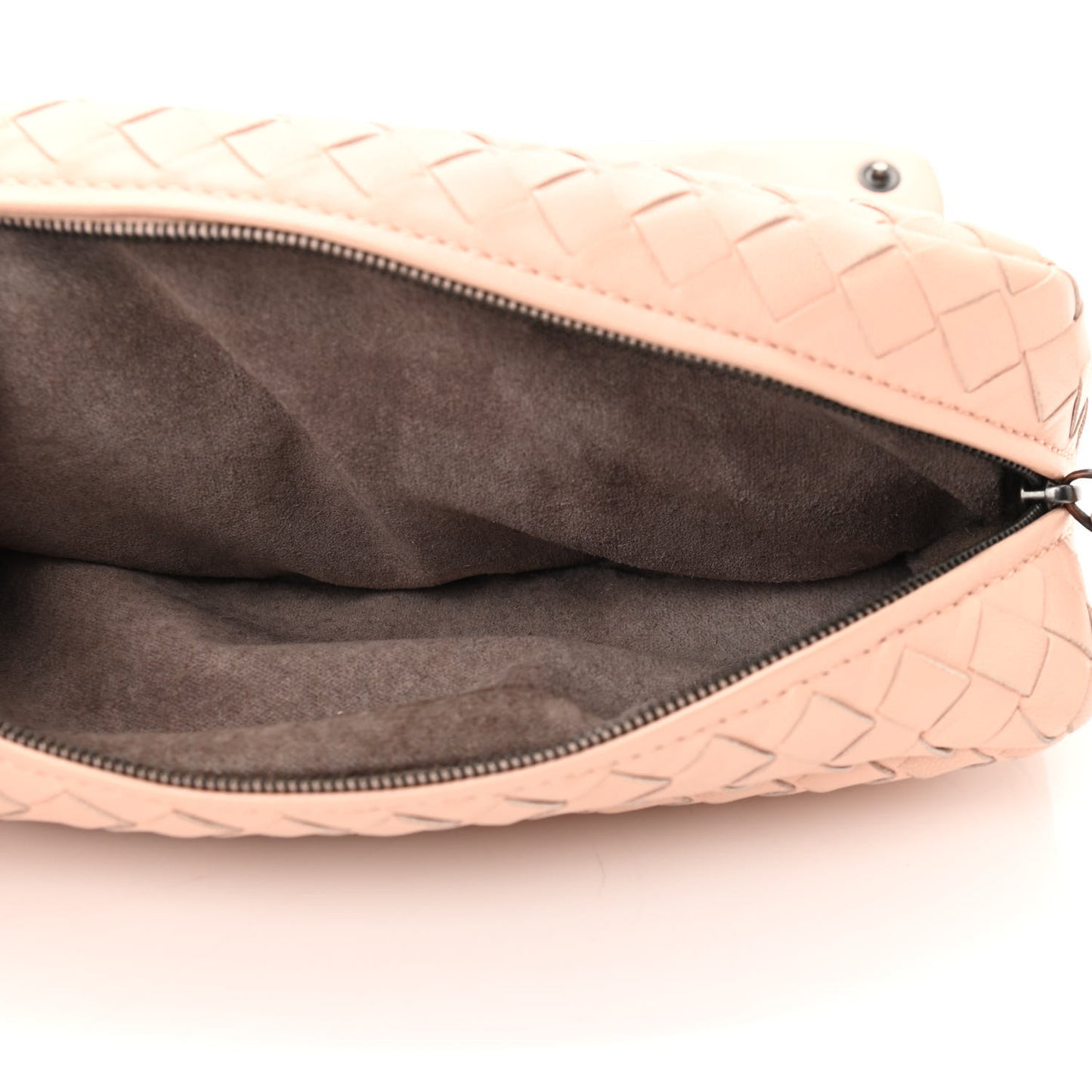 Nappa Intrecciato Mini Chain Messenger Flamingo