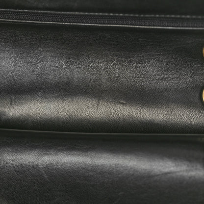Chanel Lambskin Quilted Medium Double Flap Black 11 of 13