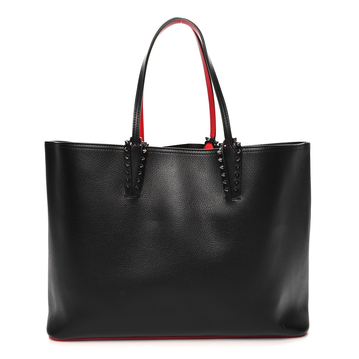Christian Louboutin Calfskin Empire Spikes Small East West Cabata Tote Black 1 of 11