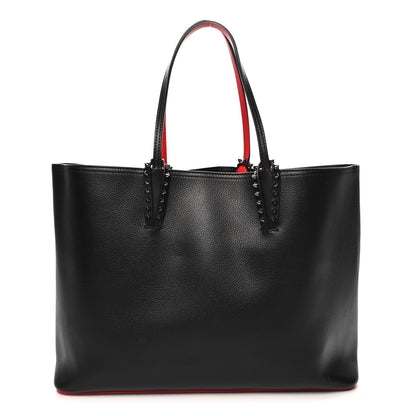 Christian Louboutin Calfskin Empire Spikes Small East West Cabata Tote Black 1 of 11