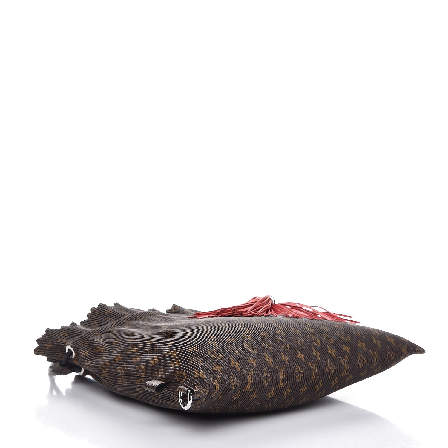 Louis Vuitton Monogram Canvas Pleated Explorer Bag MM 4 of 7