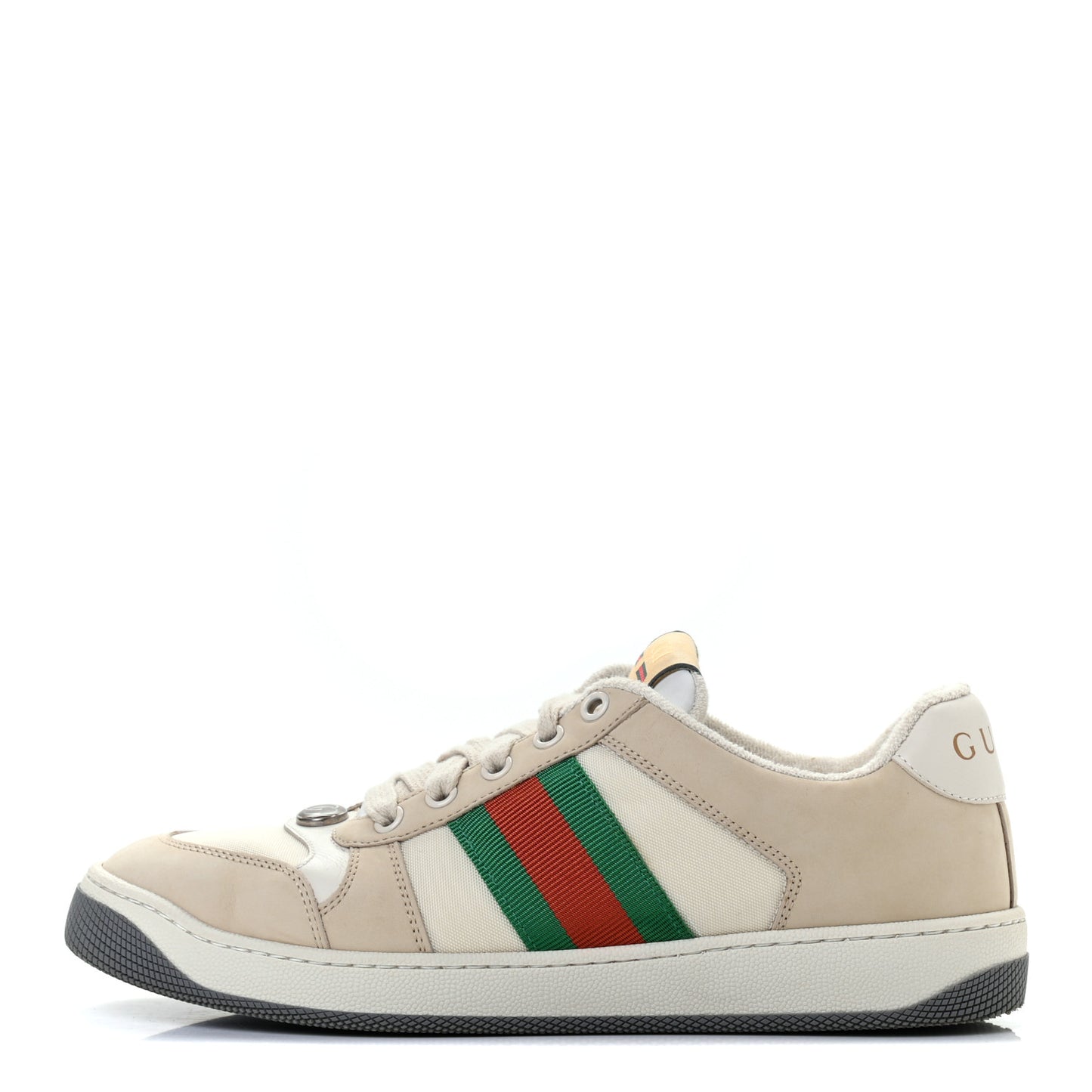 Nylon Nubuck Web Womens Screener Sneakers 38 Mystic White Dusty Milk