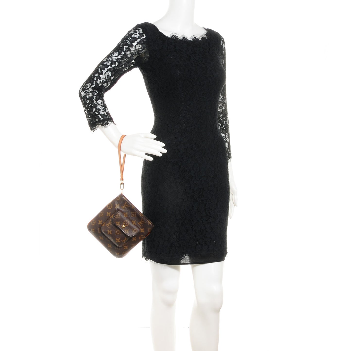 Monogram Partition Clutch
