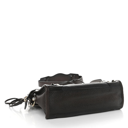 Balenciaga Vibrato Calfskin Classic Silver Hardware Mini City Marron 4 of 9