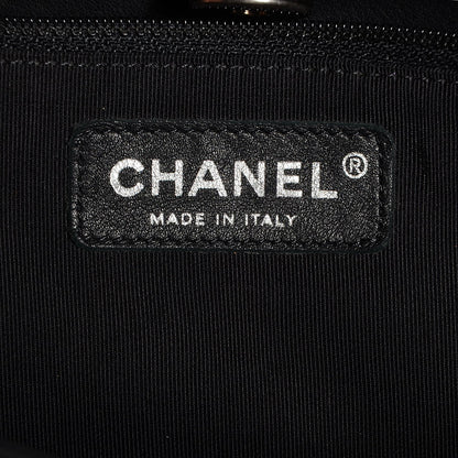 Chanel Calfskin Stitched Double Zip Hobo Black 6 of 7