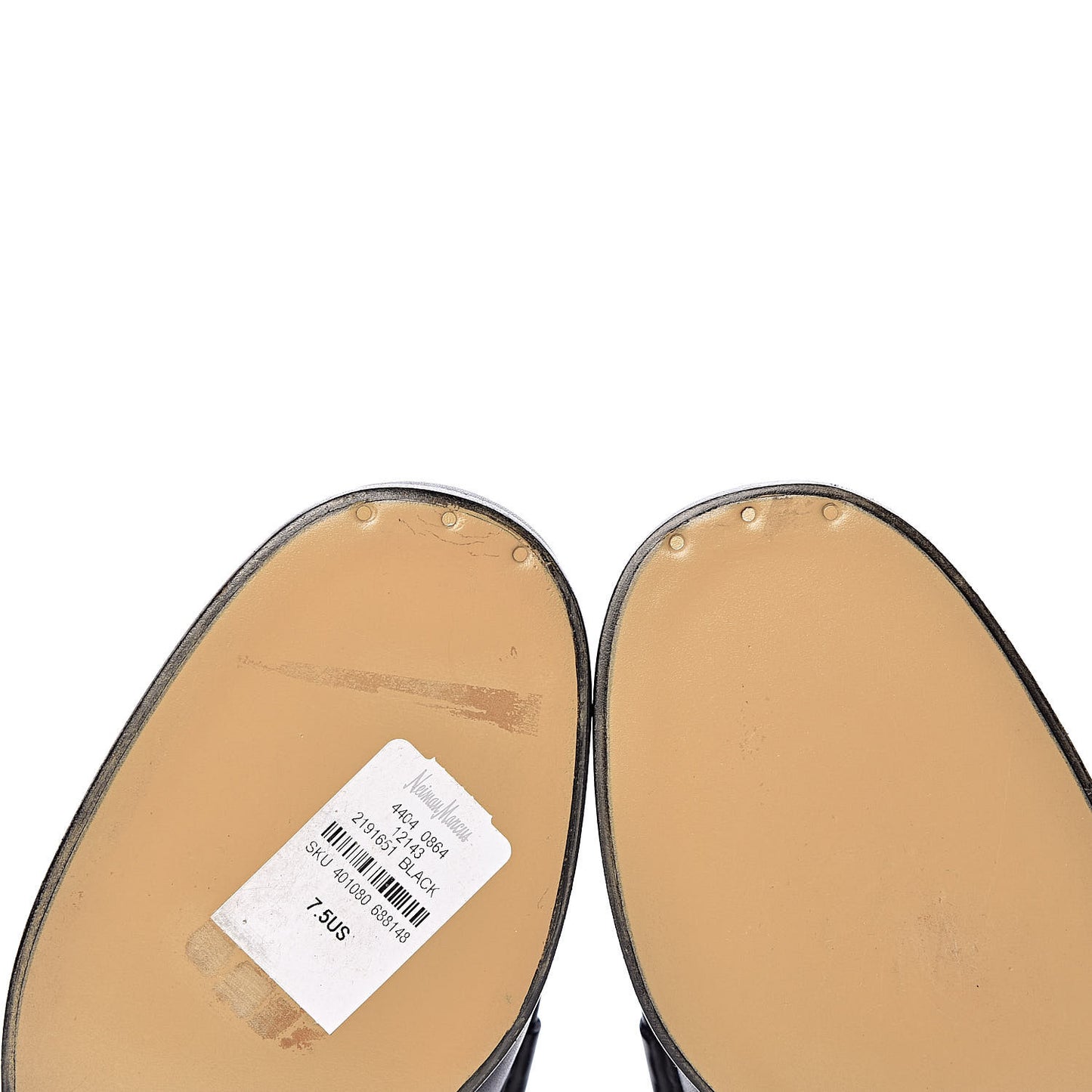 Calfskin Mens 1953 Horsebit Loafers 7.5 Black