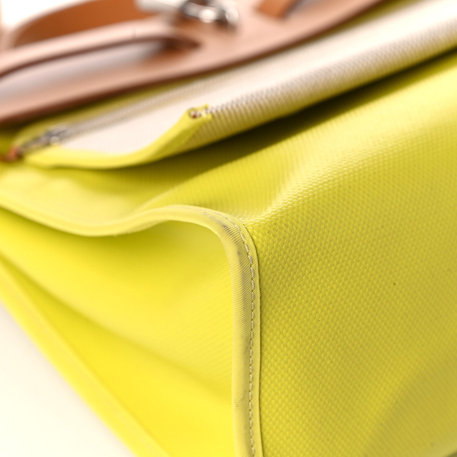 Hermes Toile H Berline Vache Hunter Herbag Zip 31 PM Lime 12 of 22