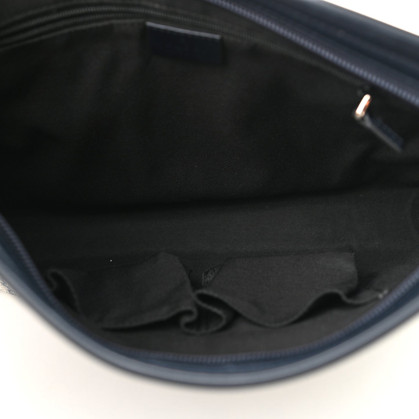 GG Plus Monogram Medium Flat Messenger Bag Navy