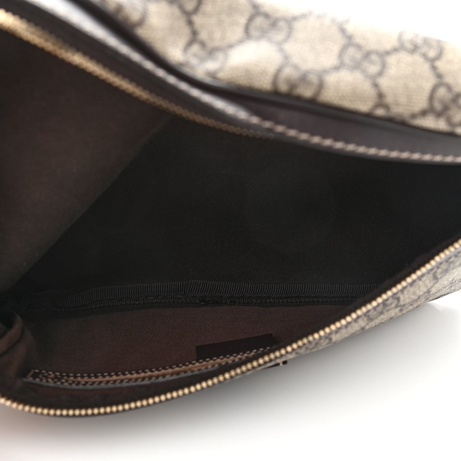 Gucci GG Supreme Monogram Belt Bag Dark Brown 5 of 11