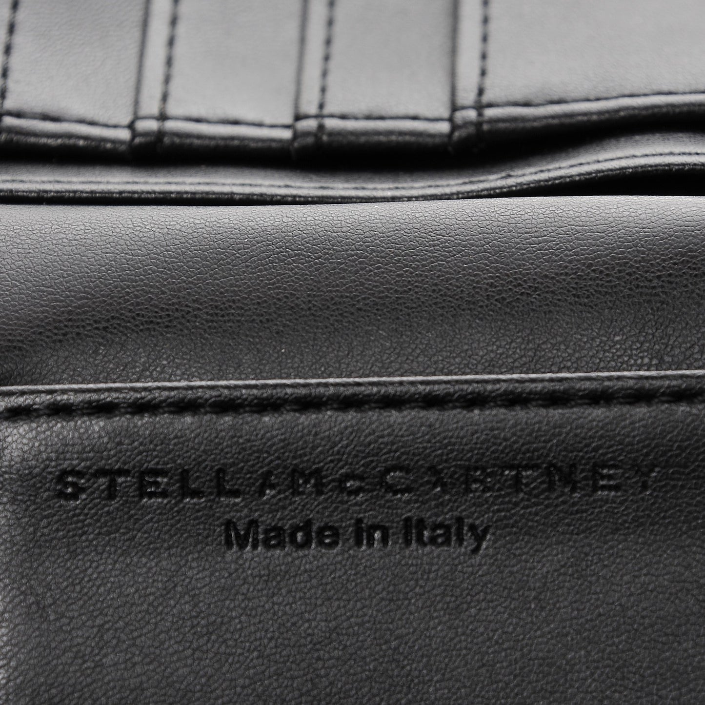Shaggy Deer Falabella Flap Wallet Black