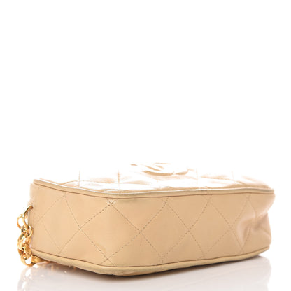 Chanel Lambskin Quilted Tassel Camera Case Beige 4 of 21