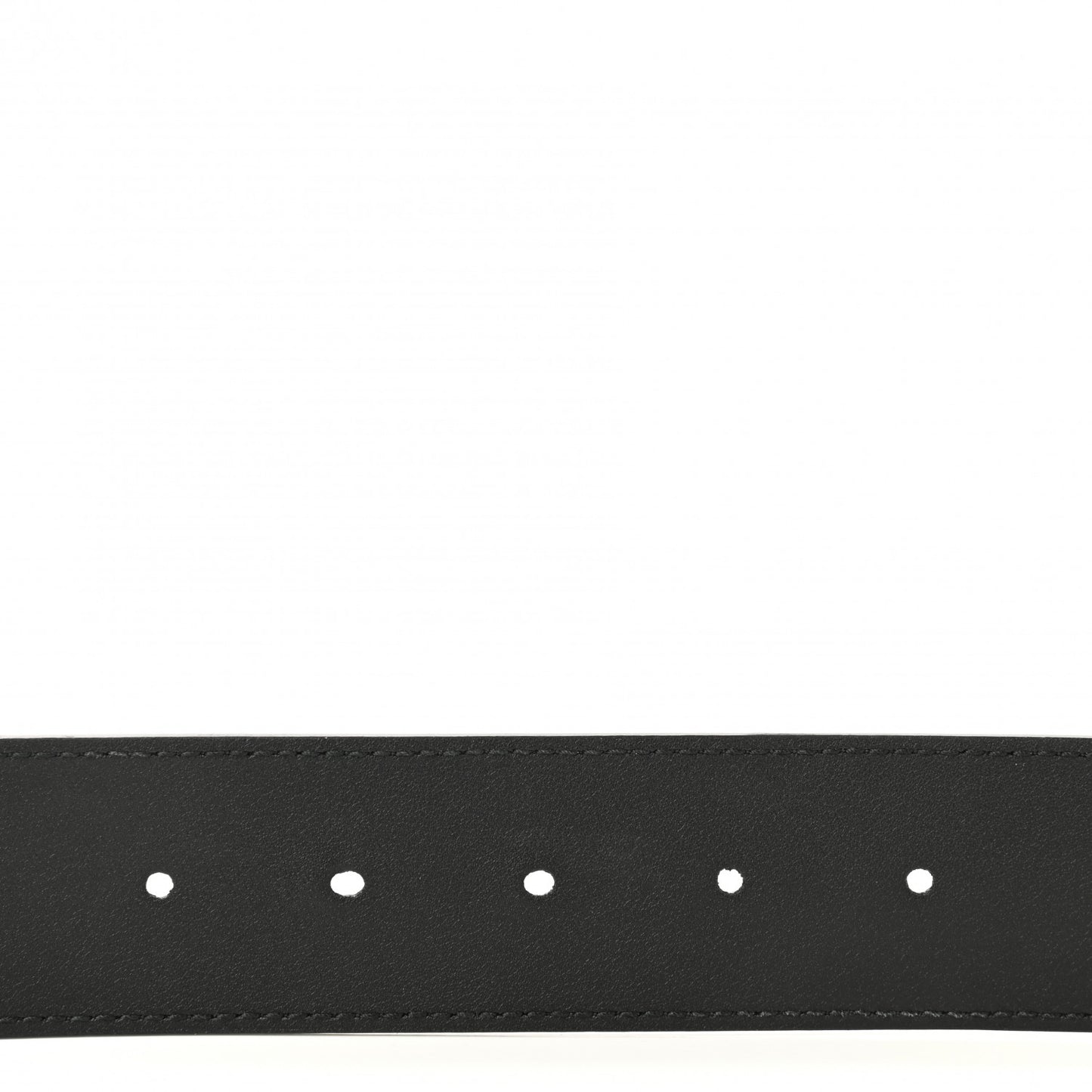 Moon Calfskin Nickel Double G 40mm Belt 110 44 Black