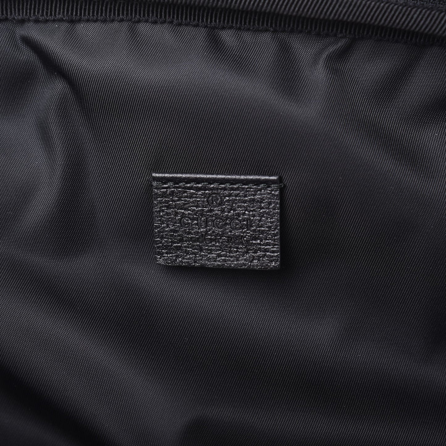 Nylon Twill 80s Logo Patch Backpack Black