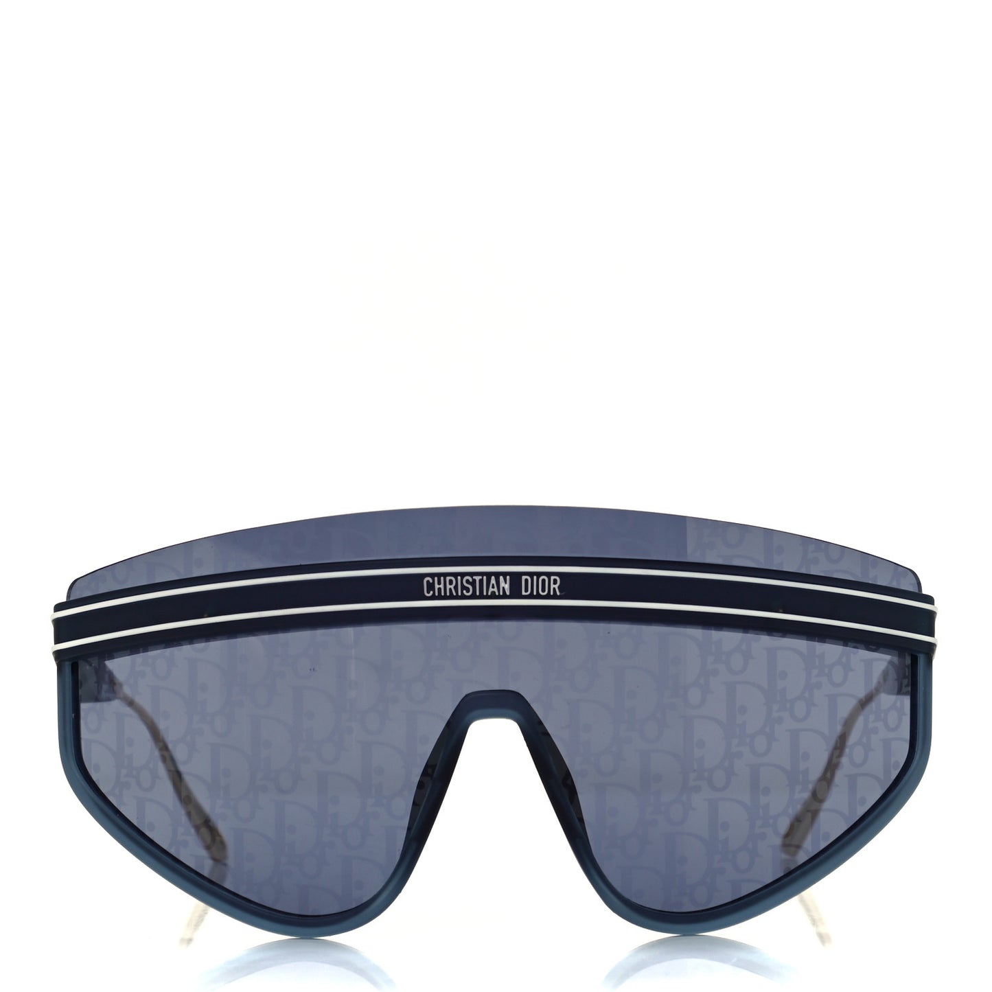 Oblique Mask DiorClub M2U Sunglasses Translucent Blue