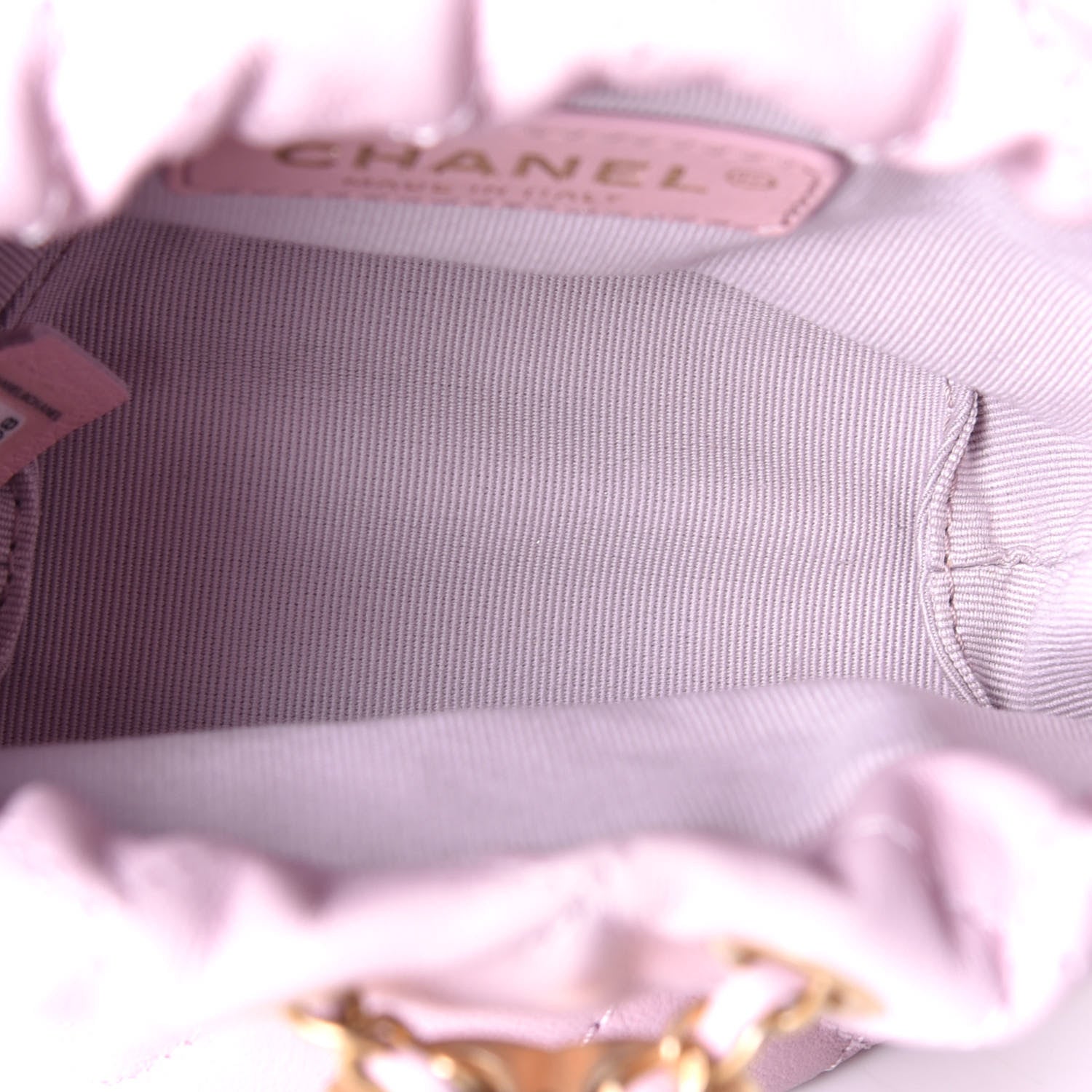 Chanel Calfskin Quilted Pearl Mini About Pearls Drawstring Bucket Light Pink 5 of 11
