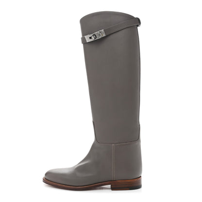 Hermes Swift Kelly Jumping Boots 35.5 Etain 1 of 8