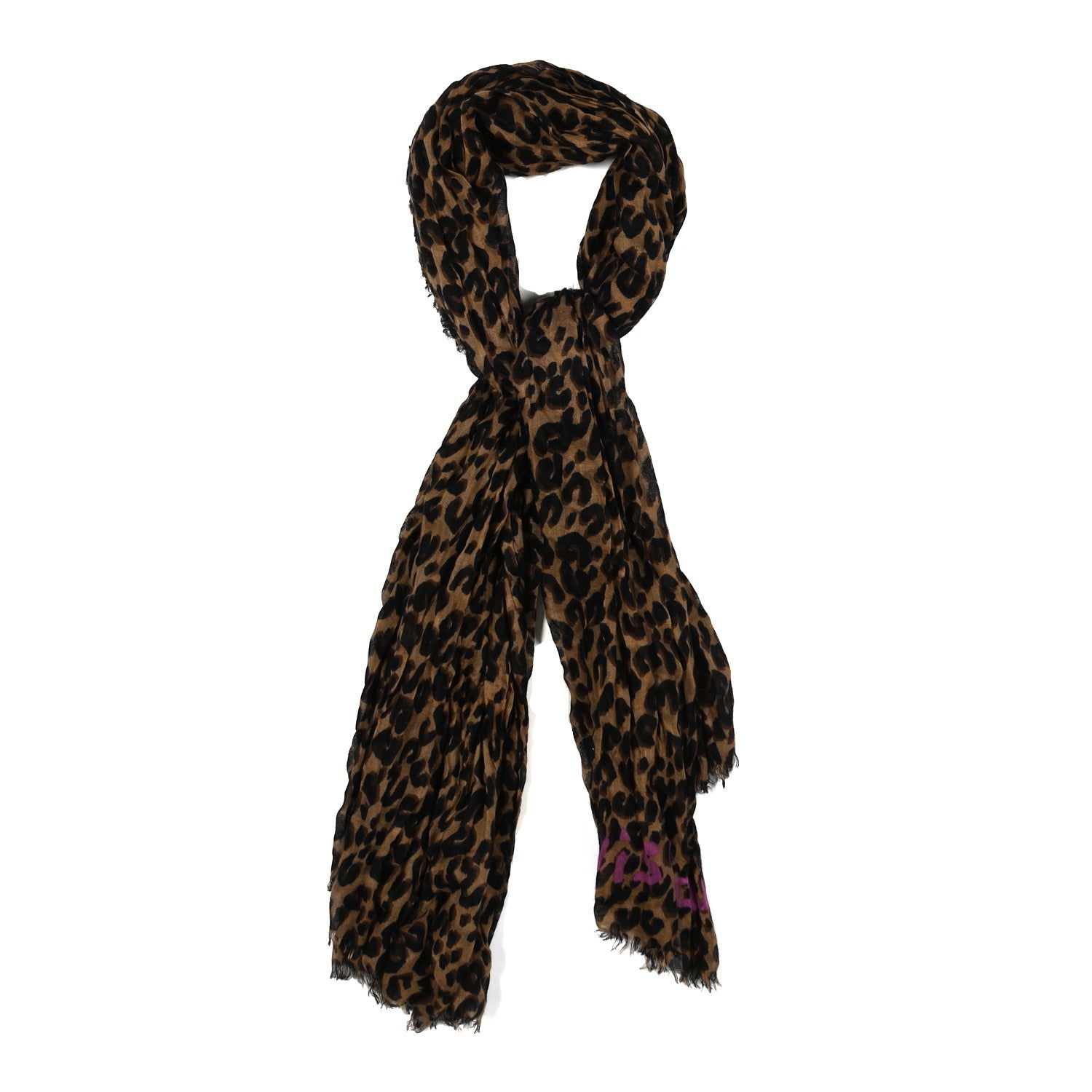Louis Vuitton Cashmere Silk Leopard Etole Stole Marron 1 of 4